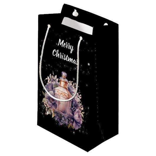 Nostalgisch en luxe Vrolijk Kerstfeest Klein Cadeauzakje (Voorkant Gekanteld)