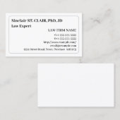 Nostalgisch en openbaar ministerie Visitekaartje (Voorkant / Achterkant)