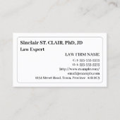 Nostalgisch en  openbaar ministerie Visitekaartje (Voorkant)