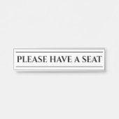 Nostalgisch en oud Fashioned "GELIEVE EEN ZITTING  Deurbordje (Voorkant)