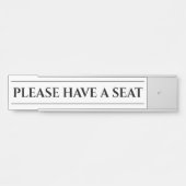 Nostalgisch en oud Fashioned "GELIEVE EEN ZITTING  Deurbordje (Voorkant)