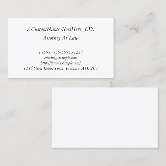 Nostalgisch,  en oud Visitekaartje met fashioned (Voorkant / Achterkant)