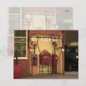 Nostalgisch gasstation briefkaart (Voorkant / Achterkant)