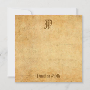 Nostalgisch gekalligrafeerd monogram  Sjabloon