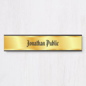 Nostalgisch gekalligrafeerd script Elegant Faux Go Deurbordje (Voorkant)