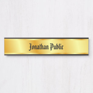 Nostalgisch gekalligrafeerd script Elegant Faux Go Deurbordje