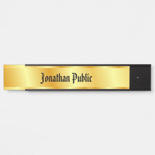 Nostalgisch gekalligrafeerd script Elegant Faux Go Deurbordje (Voorkant)