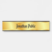 Nostalgisch gekalligrafeerd script Elegant Faux Go Deurbordje (Voorkant)