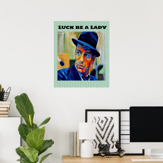 Nostalgisch geluk een dame zijn poster (Thuiskantoor)