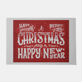 Nostalgisch "Heb jezelf een prettig kerstfeest" Deurmat