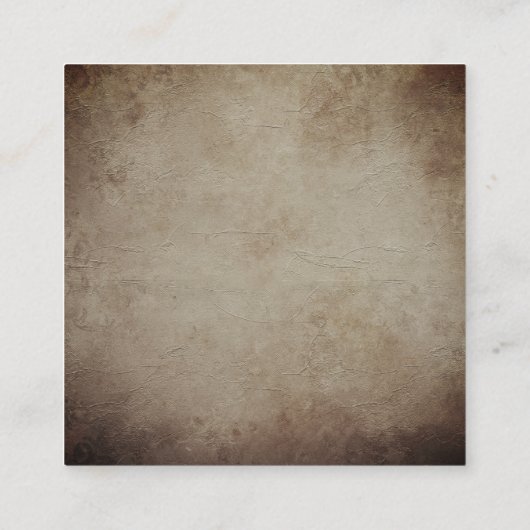 Nostalgisch Historisch overzicht  designluxe Vierkante Visitekaartje (Achterkant)