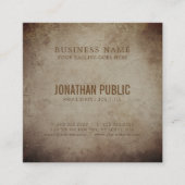 Nostalgisch Historisch overzicht designluxe Vierkante Visitekaartje (Voorkant)