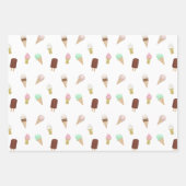 Nostalgisch ijssalon Verjaardagsfeest Inpakpapier Vel (Voorkant 2)