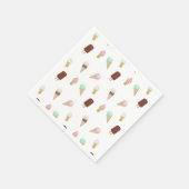 Nostalgisch ijssalon Verjaardagsfeest Servet (Hoek)