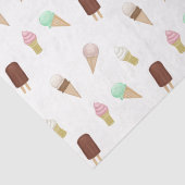 Nostalgisch ijssalon Verjaardagsfeest Tissuepapier (Detail)