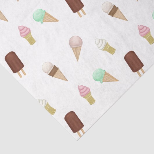 Nostalgisch ijssalon Verjaardagsfeest Tissuepapier (Detail)