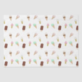 Nostalgisch ijssalon Verjaardagsfeest Tissuepapier (Voorkant)