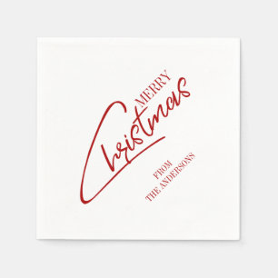 Nostalgisch kerstcadeaubericht Napkin Servet