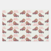 Nostalgisch kerstcadeaupapier inpakpapier vel (Voorkant)