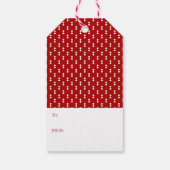 Nostalgisch kerstcadeautje Label voor feestdagen Cadeaulabel (Achterkant)