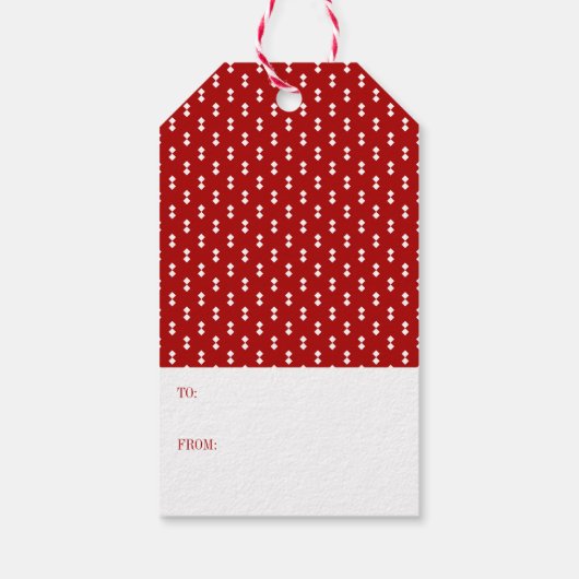 Nostalgisch kerstcadeautje Label voor feestdagen Cadeaulabel (Achterkant)