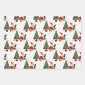 Nostalgisch kerstfeest inpakpapier vel (Voorkant 3)