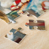 Nostalgisch kerstfeest legpuzzel (Zijkant)