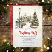 Nostalgisch kerstfeest met kerstboom kaart