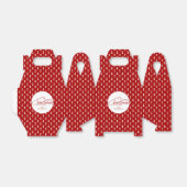 Nostalgisch kerstscript feestdag bedankdoosjes (Uitgevouwen)