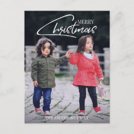 Nostalgisch kerstscript feestdag Briefkaart foto's