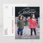 Nostalgisch kerstscript feestdag Briefkaart foto's (Voorkant / Achterkant)