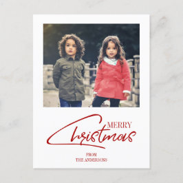 Nostalgisch kerstscript feestdag Briefkaart foto's