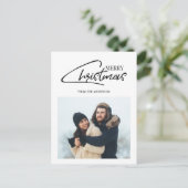 Nostalgisch kerstscript feestdag Briefkaart foto's (Staand voorkant)