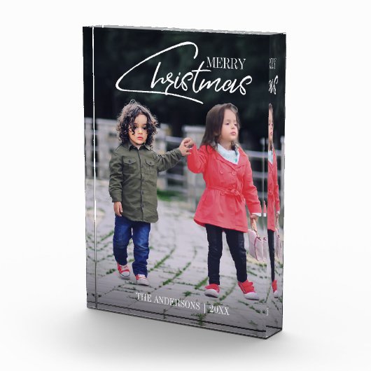 Nostalgisch kerstscript feestdag fotoblok (Rechts)