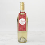 Nostalgisch kerstscript fleshanger Labels (Op fles)