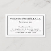 Nostalgisch, klassiek en traditioneel Visitekaartj Visitekaartje (Voorkant)