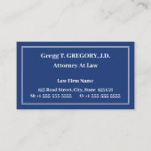 Nostalgisch Law Professional Visitekaartje (Voorkant)