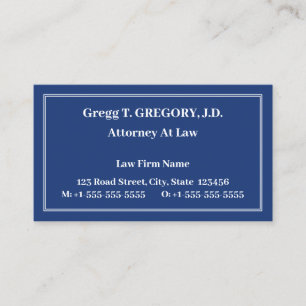 Nostalgisch Law Professional Visitekaartje