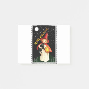 Nostalgisch Meisje, Jack-o'-lantern en Kat Post-it® Notes