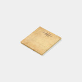 Nostalgisch Monogram Sjabloon Elegante Kalligrafie Post-it® Notes (Schuin)