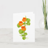 Nostalgisch nasturtium kaart (Voorkant)