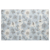 Nostalgisch nautisch blauw patroon stof (Fat Quarter)