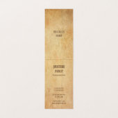 Nostalgisch oud papier look elegant luxe gevouwen visitekaartje (Binnenkant ongevouwen)