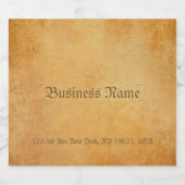 Nostalgisch oud papier look elegante Drink Sjabloo Bier Etiket (Enkel label)