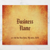 Nostalgisch oud papier look klassiek elegante Sjab Bier Etiket (Enkel label)