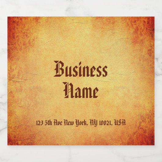 Nostalgisch oud papier look klassiek elegante Sjab Bier Etiket (Enkel label)