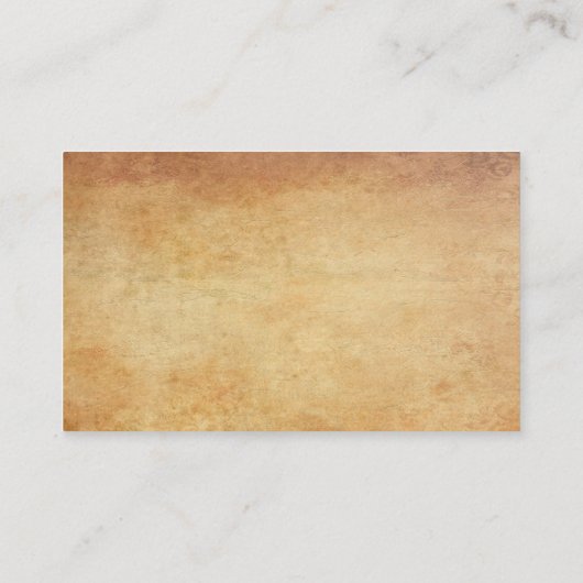 Nostalgisch oud papier look premium dikke luxe visitekaartje (Achterkant)