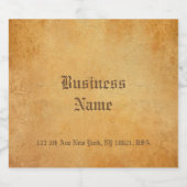 Nostalgisch oud papier look Sjabloon Elegante Drin Bier Etiket (Enkel label)