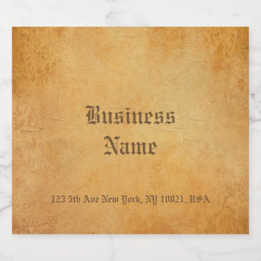 Nostalgisch oud papier look Sjabloon Elegante Drin Bier Etiket (Enkel label)