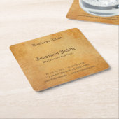 Nostalgisch oud papier ziet er professioneel elega kartonnen onderzetters (Schuin)